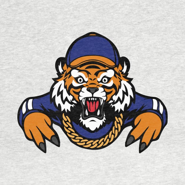 Retro Hip Hop Tiger by SLAG_Creative